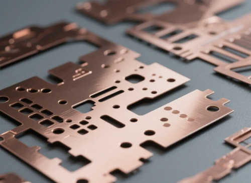 Procesare laser cu folie de cupru cu sistem de control laser